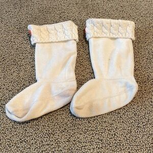 Hunter Tall Boot Cream Socks Size XL in GUC